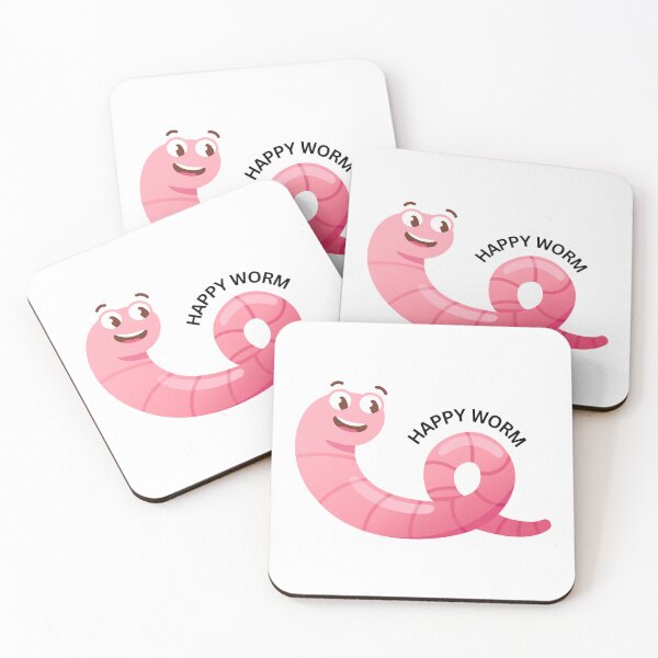 Item preview, HAPPY WORM designed and sold by snapacrab.
