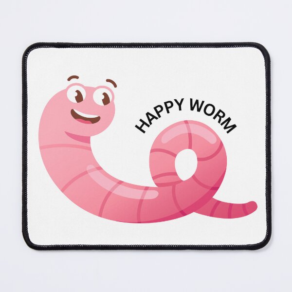Item preview, HAPPY WORM designed and sold by snapacrab.