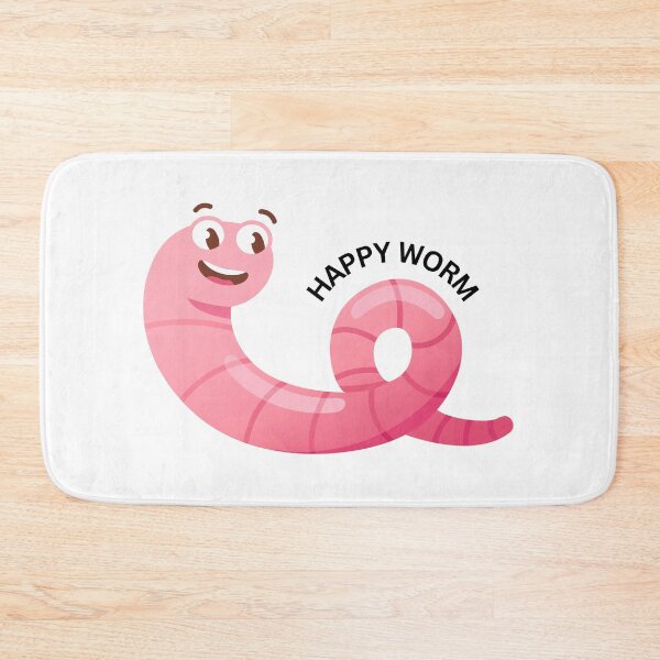 Item preview, HAPPY WORM designed and sold by snapacrab.