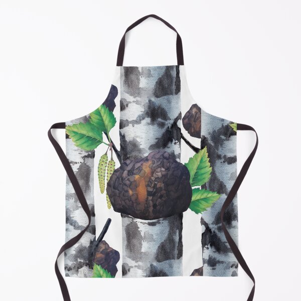 Item preview, Watercolor Chaga Mushroom designed and sold by Ekaterina Glazkova.
