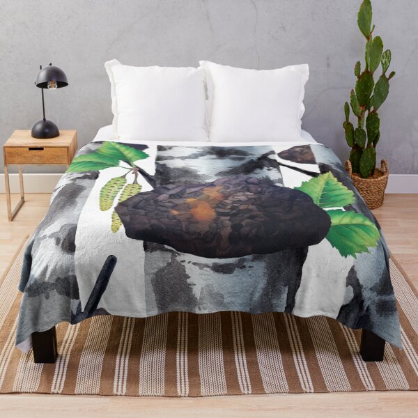 Item preview, Watercolor Chaga Mushroom designed and sold by Ekaterina Glazkova.