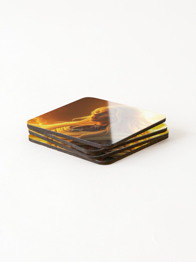Thumbnail 4 of 5, Coasters (Set of 4), Fire Mage designed and sold by Rothnaric.
