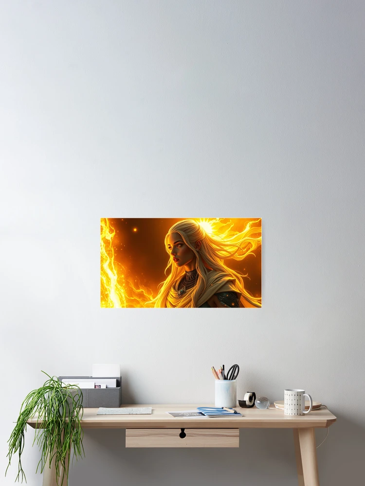 Thumbnail 2 of 3, Poster, Fire Mage designed and sold by Rothnaric.