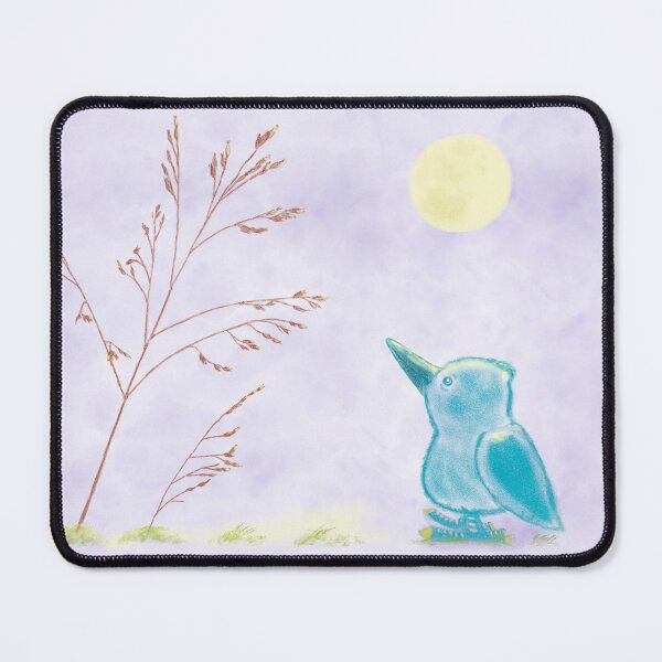 Item preview, An adorable bird and a plant at night designed and sold by greenPQBstudio.