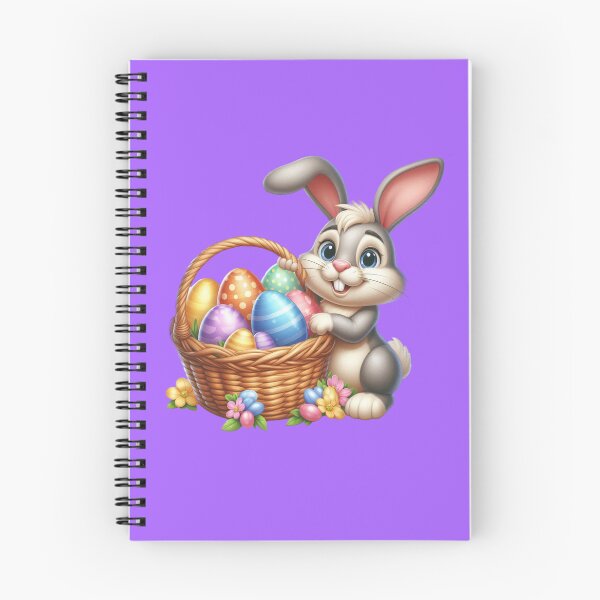 Item preview, Happy Bunny with Basket of Eggs designed and sold by bonnieleigh6902.