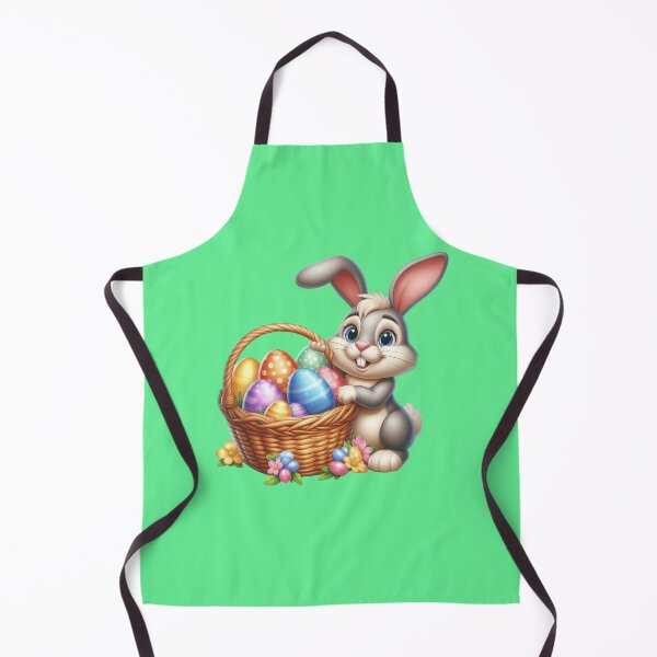 Item preview, Happy Bunny with Basket of Eggs designed and sold by bonnieleigh6902.