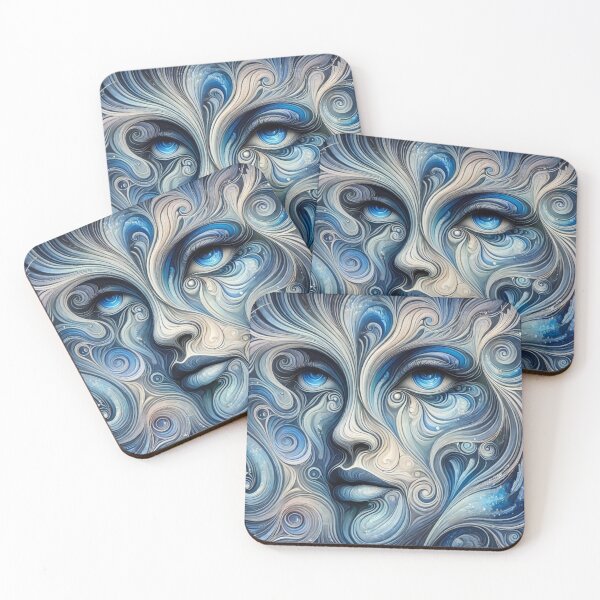 Item preview, Mystical face in blue designed and sold by Sigtrix.