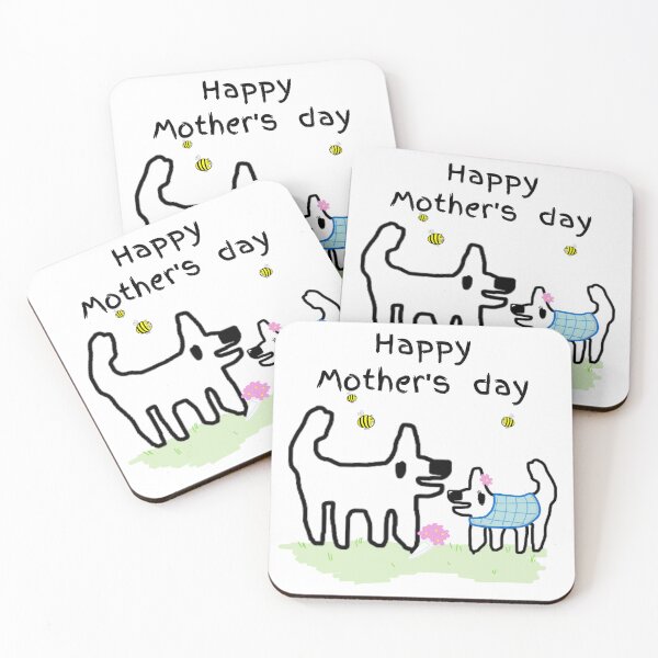 Item preview, Happy Mothers Day - Crappy dog loves his mum designed and sold by TheRubberOnion.