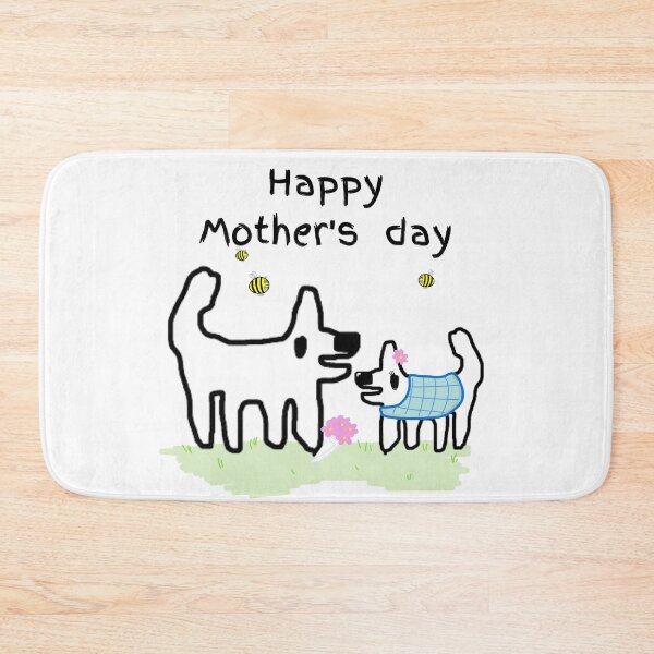 Item preview, Happy Mothers Day - Crappy dog loves his mum designed and sold by TheRubberOnion.