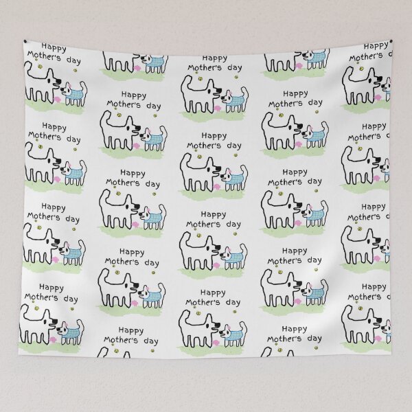 Item preview, Happy Mothers Day - Crappy dog loves his mum designed and sold by TheRubberOnion.