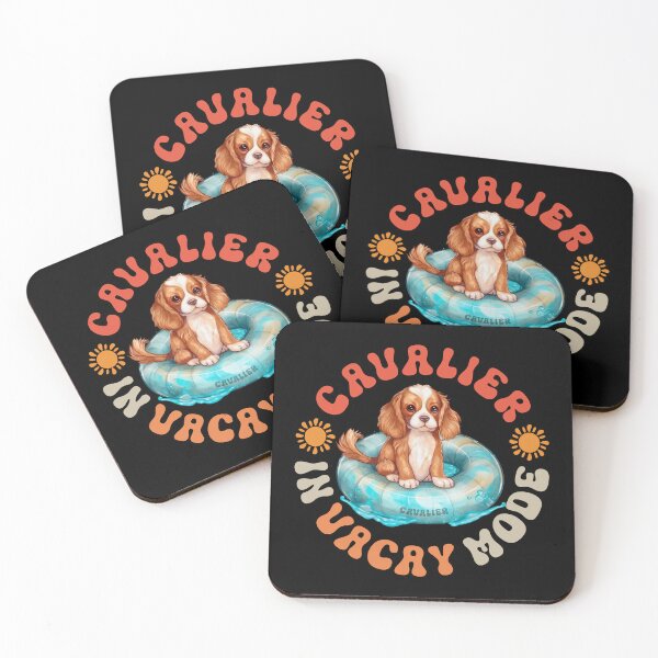 Item preview, Cavalier Holiday Vacation King Charles Spaniel With Floatie designed and sold by eclecTEEq.