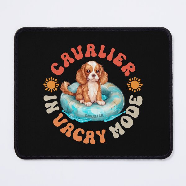 Item preview, Cavalier Holiday Vacation King Charles Spaniel With Floatie designed and sold by eclecTEEq.