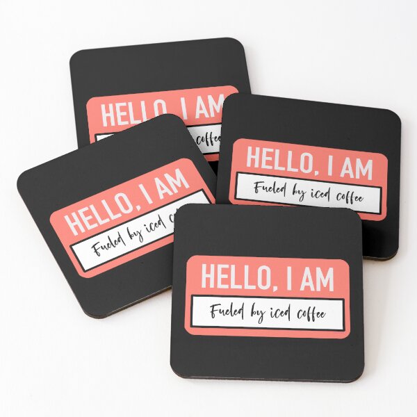 Item preview,  Hello, I am fueled by iced coffee designed and sold by HallyuHeaven.