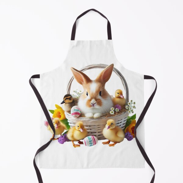 Item preview, Bunny in Basket with Ducks designed and sold by bonnieleigh6902.