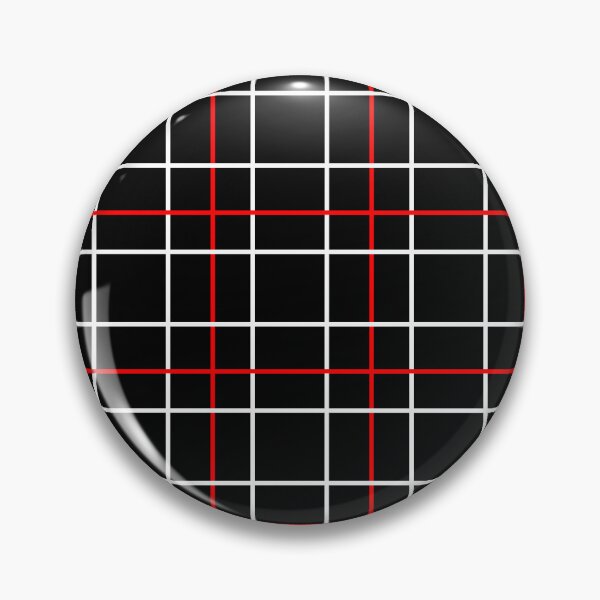 Item preview, Black Background Red White Plaid Design  designed and sold by PatternTitan.