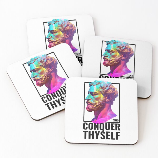 Item preview, Conquer Thyself Zeno Stoic designed and sold by RockFireMerch.