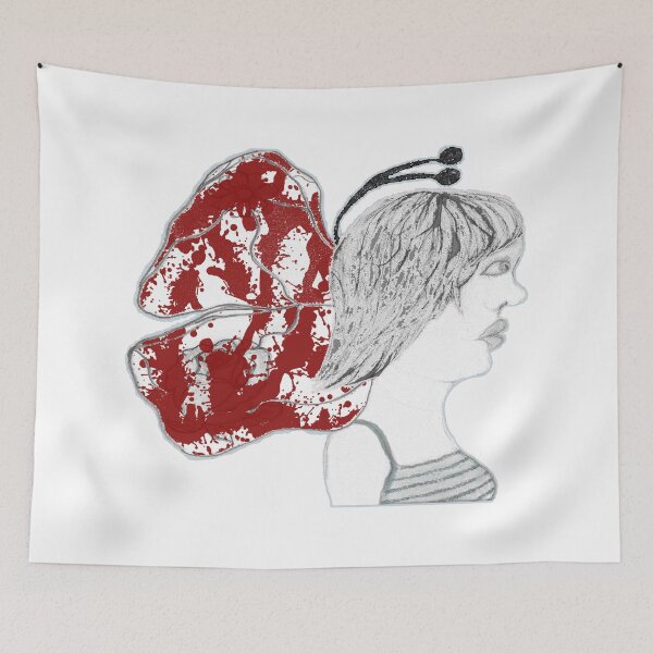 Item preview, BUTTERFLY PEOPLE: Blossom - Blood Spatter 1 designed and sold by Qweird Artistry.
