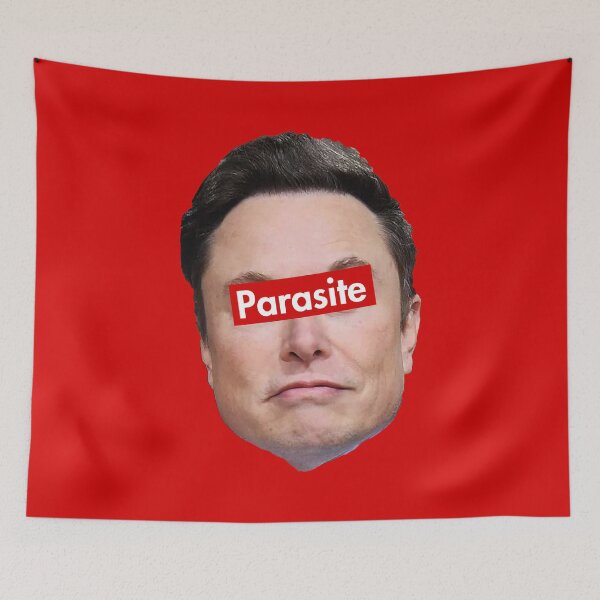 Item preview, Parasite - Anti Musk - Anti Oligarchy designed and sold by Thelittlelord.