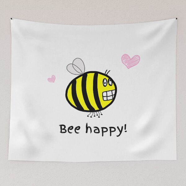 Item preview, Bee Happy - Be Happy, love, laugh - why not? designed and sold by TheRubberOnion.