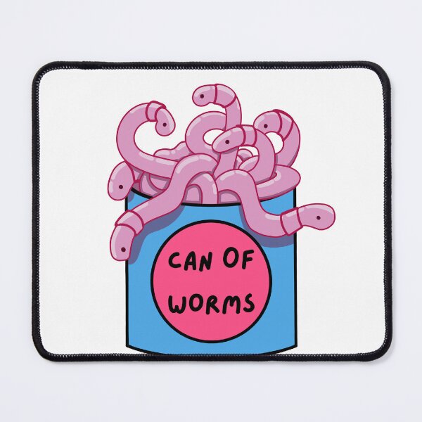 Item preview, Can of Worms - cute sticker designed and sold by Arsenic-Arts.