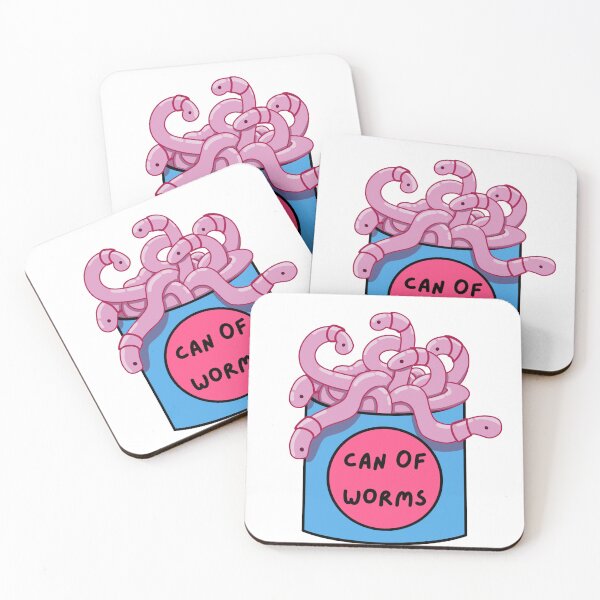 Item preview, Can of Worms - cute sticker designed and sold by Arsenic-Arts.