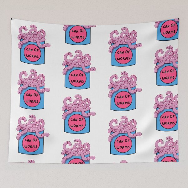 Item preview, Can of Worms - cute sticker designed and sold by Arsenic-Arts.