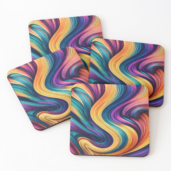 Item preview, silky wavy colorful line designed and sold by aliraweb.