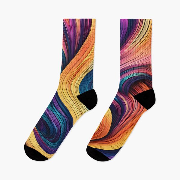 Item preview, silky wavy colorful line designed and sold by aliraweb.