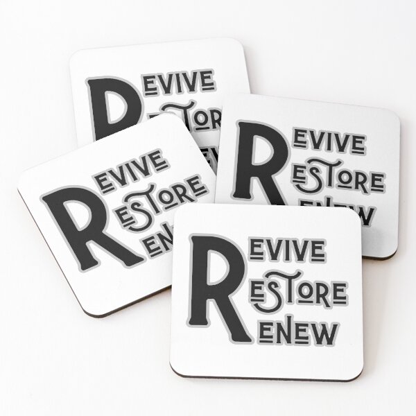 Item preview, Revive Restore Renew - Inspirational Typography Artnal Growth designed and sold by Psycho-Crazy.