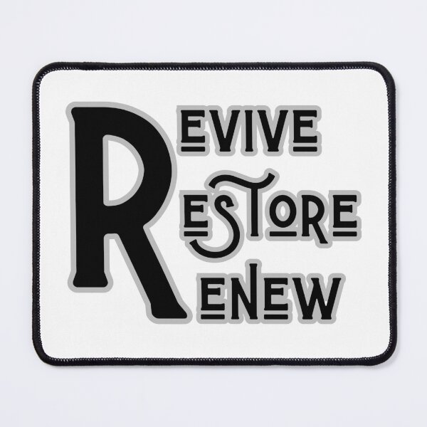Item preview, Revive Restore Renew - Inspirational Typography Artnal Growth designed and sold by Psycho-Crazy.