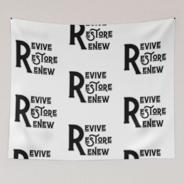 Item preview, Revive Restore Renew - Inspirational Typography Artnal Growth designed and sold by Psycho-Crazy.