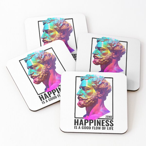 Item preview, Ancient Stoic Happiness Quote designed and sold by RockFireMerch.