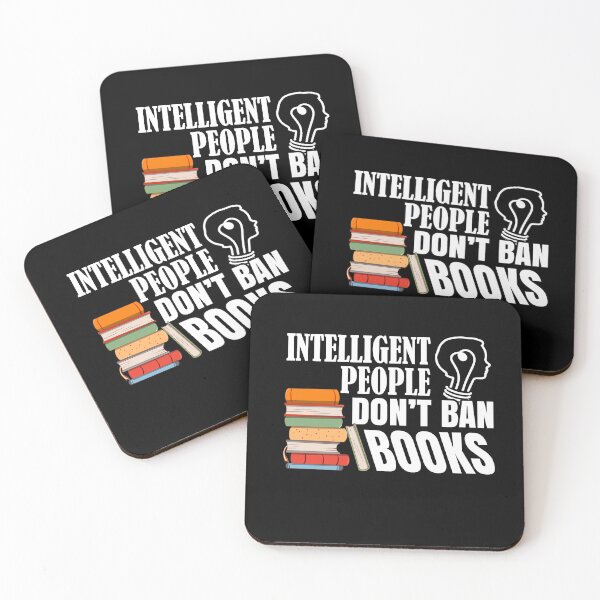 Item preview, Intelligent People Don't Ban Books Reading Bookish Librarian designed and sold by Dressed For  Duty.