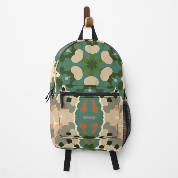 Item preview, Retro Mandala Green Brown and Orange designed and sold by WormholeOrbital.