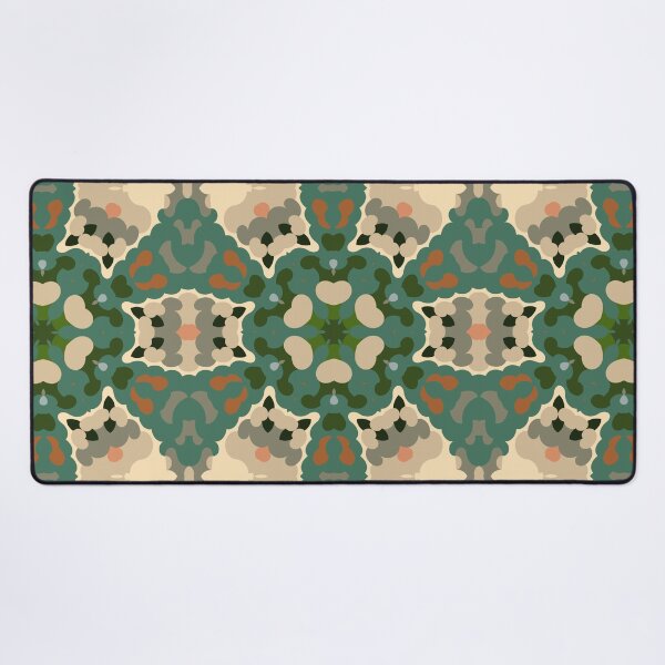 Item preview, Retro Mandala Green Brown and Orange designed and sold by WormholeOrbital.