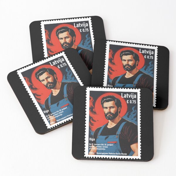 Item preview, Postage Stamp, Latvia Riga Men-Art Exposition € 0.75 designed and sold by Museum Of Non-Existing Art.