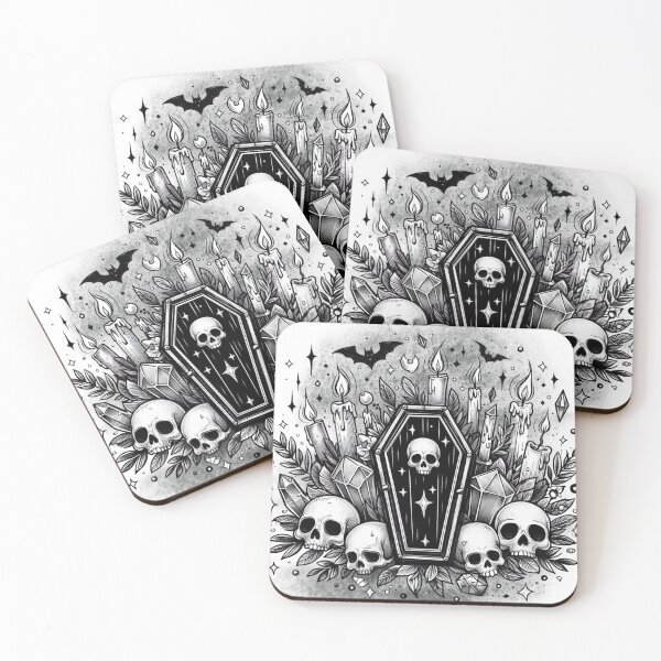 Item preview, Black & White Coffin designed and sold by fabledesigncompany.