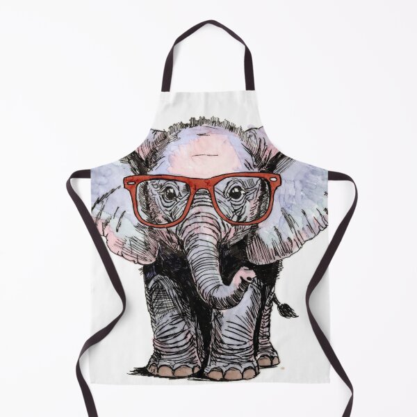 Item preview, Baby Elephant in Glasses designed and sold by Scribbles & Doodles by Jinx.