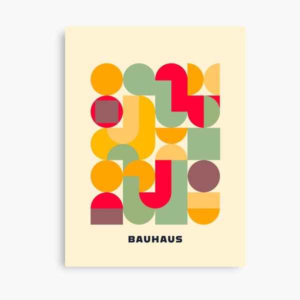 Item preview, Bauhaus Color Forms – Modern Geometric Abstract Design designed and sold by MidCenturyStore.