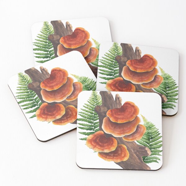 Item preview, Aquarell Reishi Pilz designed and sold by Ekaterina Glazkova.