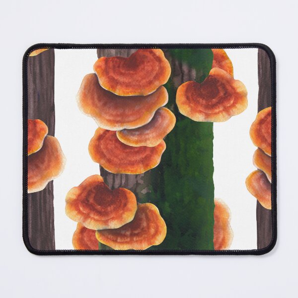Item preview, Watercolor Reishi mushroom designed and sold by Ekaterina Glazkova.