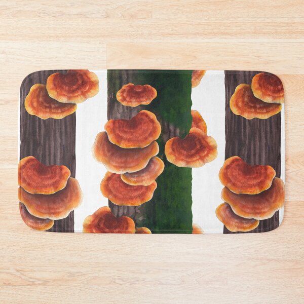 Item preview, Watercolor Reishi mushroom designed and sold by Ekaterina Glazkova.