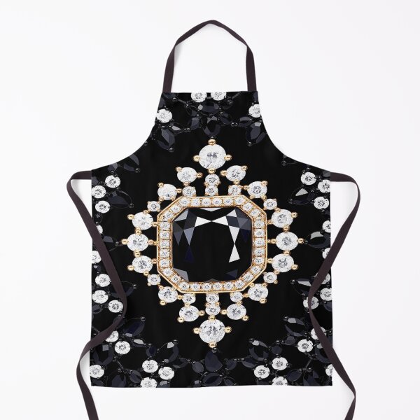 Item preview, Opulent Black Gemstone and Diamond Necklace designed and sold by Exodoi.