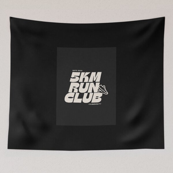 Item preview, 5 km Run Club Illustration  designed and sold by Divya-Hirodiya.