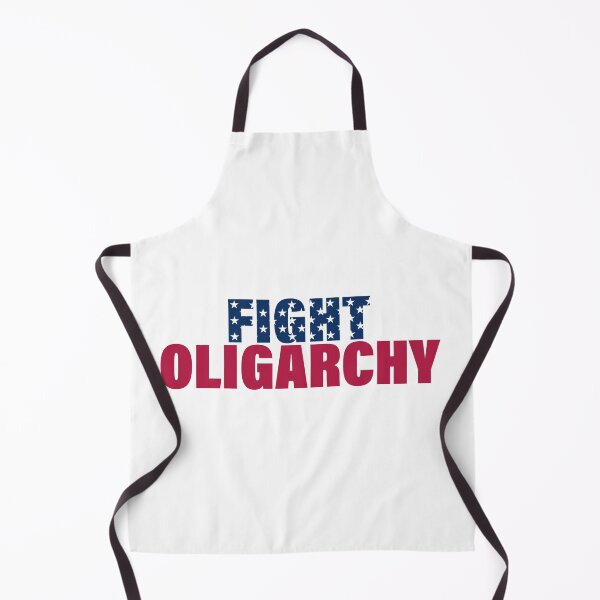 Item preview, Text "Fight Oligarchy" in the colors of the American Flag designed and sold by GuerillaDesign.