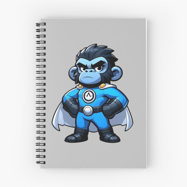 Item preview, Superhero Gorilla in Blue Costume with Cape designed and sold by Kwanbaba21.