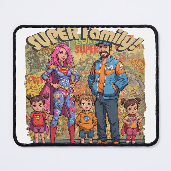 Item preview, Super Family Street Art mood illustration designed and sold by PixelPunny.