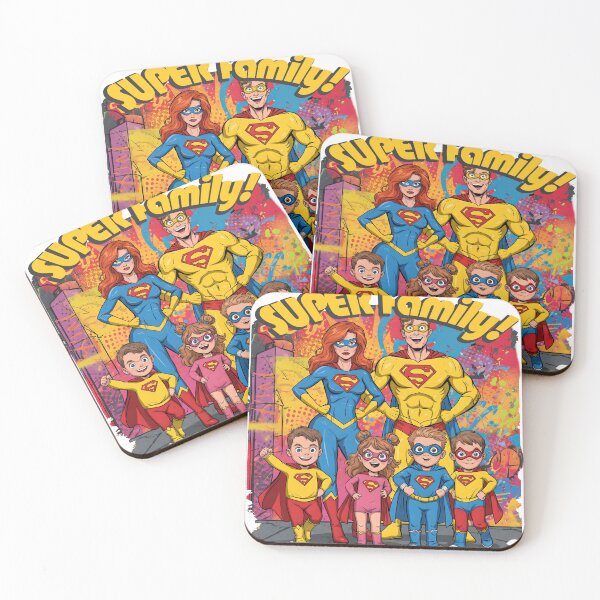 Item preview, Copy of Super Family Comic Book  mood illustration designed and sold by PixelPunny.