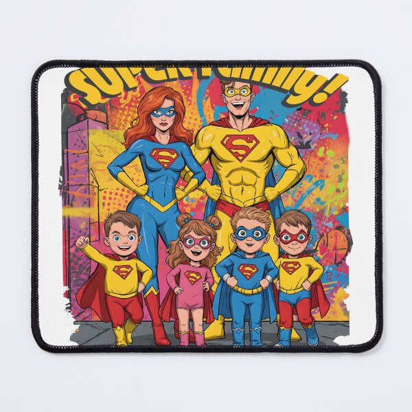 Item preview, Copy of Super Family Comic Book  mood illustration designed and sold by PixelPunny.