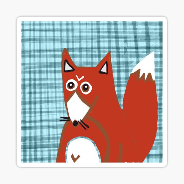 Item preview, Foxy illustration designed and sold by Art and Tea Studio.